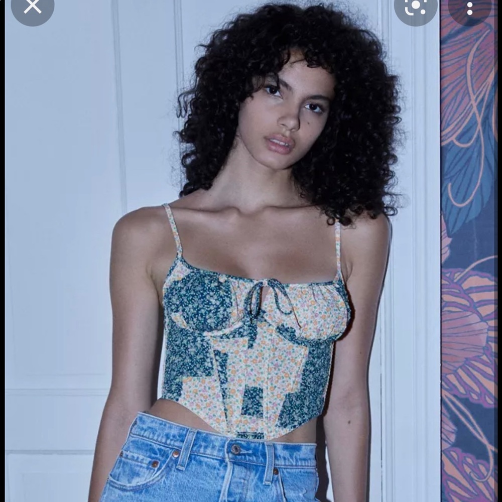 Out from under seersucker corset